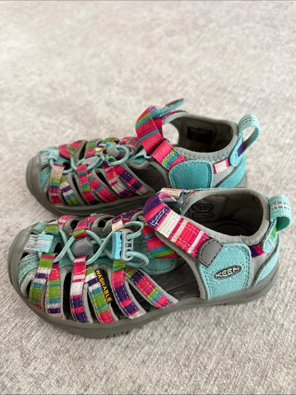 KEEN Kids' Multicolor Strappy Sandals - Aqua